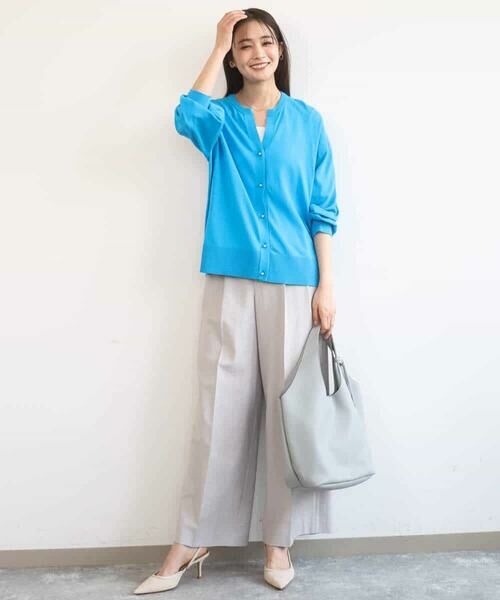 MK MICHEL KLEIN / エムケーミッシェルクラン その他パンツ | バイオヴィンテージツイル ワイドストレートパンツ/接触冷感/UVカット/速乾/洗える | 詳細21