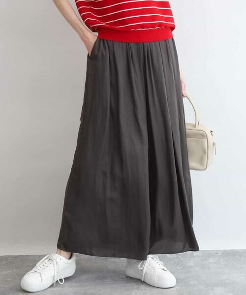 MK MICHEL KLEIN / エムケーミッシェルクラン その他パンツ | [UVカット/接触冷感/洗える]サテンワイドパンツ | 詳細13