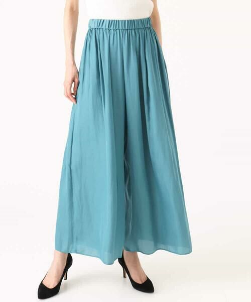 MK MICHEL KLEIN / エムケーミッシェルクラン その他パンツ | [UVカット/接触冷感/洗える]サテンワイドパンツ | 詳細9