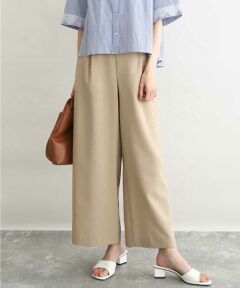 MK MICHEL KLEIN / エムケーミッシェルクラン その他パンツ | [洗える]リネンライクストレッチ ストレートワイドパンツ