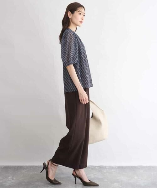 MK MICHEL KLEIN / エムケーミッシェルクラン その他パンツ | [洗える]リネンライクストレッチ ストレートワイドパンツ | 詳細15