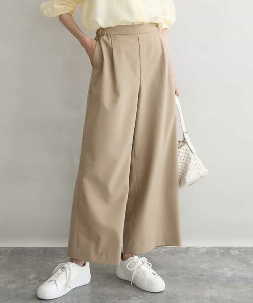 MK MICHEL KLEIN / エムケーミッシェルクラン その他パンツ | [洗える]リネンライクストレッチ ストレートワイドパンツ | 詳細17