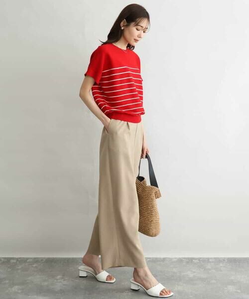 MK MICHEL KLEIN / エムケーミッシェルクラン その他パンツ | [洗える]リネンライクストレッチ ストレートワイドパンツ | 詳細25