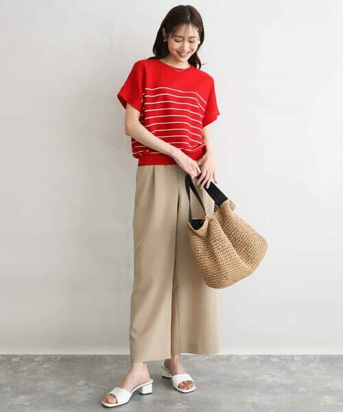 MK MICHEL KLEIN / エムケーミッシェルクラン その他パンツ | [洗える]リネンライクストレッチ ストレートワイドパンツ | 詳細26