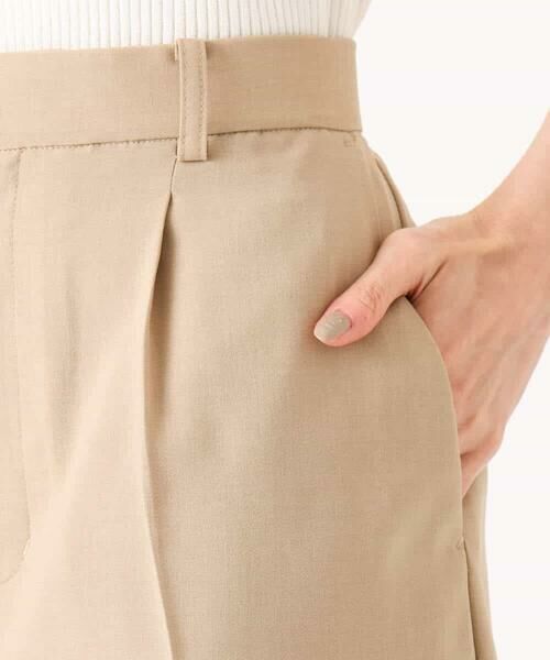 MK MICHEL KLEIN / エムケーミッシェルクラン ショート・ハーフ・半端丈パンツ | [洗える]リネンライクストレッチ ショートパンツ | 詳細21
