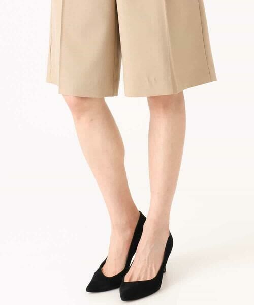 MK MICHEL KLEIN / エムケーミッシェルクラン ショート・ハーフ・半端丈パンツ | [洗える]リネンライクストレッチ ショートパンツ | 詳細22