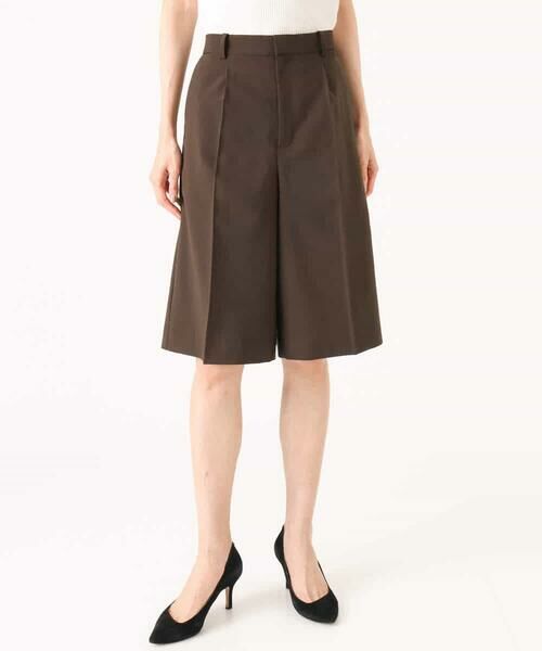 MK MICHEL KLEIN / エムケーミッシェルクラン ショート・ハーフ・半端丈パンツ | [洗える]リネンライクストレッチ ショートパンツ | 詳細25
