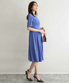 MK MICHEL KLEIN / エムケーミッシェルクラン ロング・マキシ丈ワンピース | [イージーケア/洗える]タックデザインジャージーワンピース