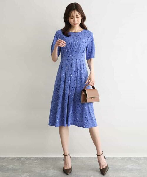 MK MICHEL KLEIN / エムケーミッシェルクラン ロング・マキシ丈ワンピース | [イージーケア/洗える]タックデザインジャージーワンピース | 詳細11