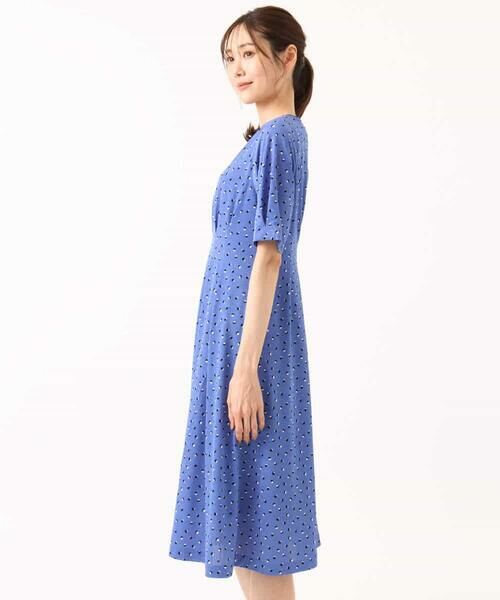 MK MICHEL KLEIN / エムケーミッシェルクラン ロング・マキシ丈ワンピース | [イージーケア/洗える]タックデザインジャージーワンピース | 詳細14