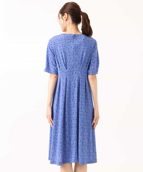 MK MICHEL KLEIN / エムケーミッシェルクラン ロング・マキシ丈ワンピース | [イージーケア/洗える]タックデザインジャージーワンピース | 詳細15