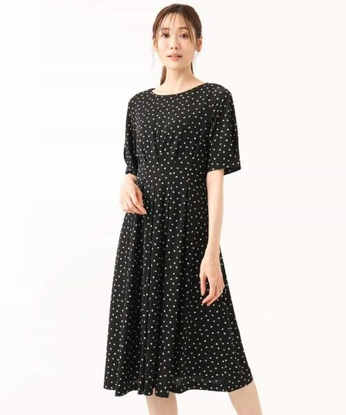 MK MICHEL KLEIN / エムケーミッシェルクラン ロング・マキシ丈ワンピース | [イージーケア/洗える]タックデザインジャージーワンピース | 詳細21