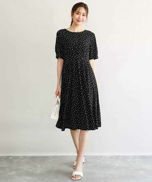 MK MICHEL KLEIN / エムケーミッシェルクラン ロング・マキシ丈ワンピース | [イージーケア/洗える]タックデザインジャージーワンピース | 詳細6