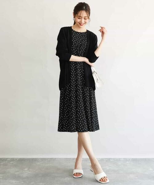 MK MICHEL KLEIN / エムケーミッシェルクラン ロング・マキシ丈ワンピース | [イージーケア/洗える]タックデザインジャージーワンピース | 詳細8