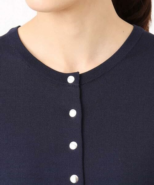 MK MICHEL KLEIN / エムケーミッシェルクラン カーディガン・ボレロ | ドット釦ニットカーディガン/接触冷感/UVカット/洗える | 詳細16