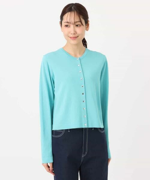 MK MICHEL KLEIN / エムケーミッシェルクラン カーディガン・ボレロ | ドット釦ニットカーディガン/接触冷感/UVカット/洗える | 詳細20