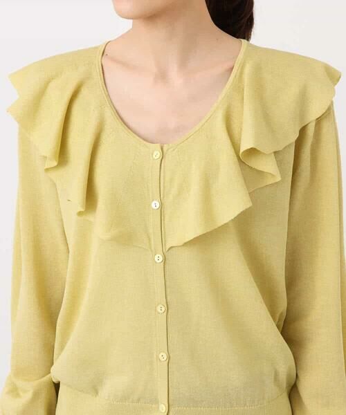 MK MICHEL KLEIN / エムケーミッシェルクラン カーディガン・ボレロ | ラッフルフリルデザインカーディガン/接触冷感/UVカット/洗える | 詳細16