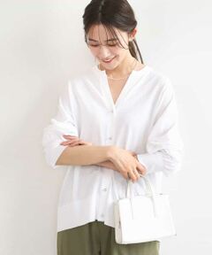 MK MICHEL KLEIN / エムケーミッシェルクラン カーディガン・ボレロ | キーネックカーディガン/接触冷感/UVカット/洗える