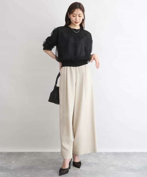 MK MICHEL KLEIN / エムケーミッシェルクラン カーディガン・ボレロ | [洗える]チュールシアーニットカーディガン | 詳細10