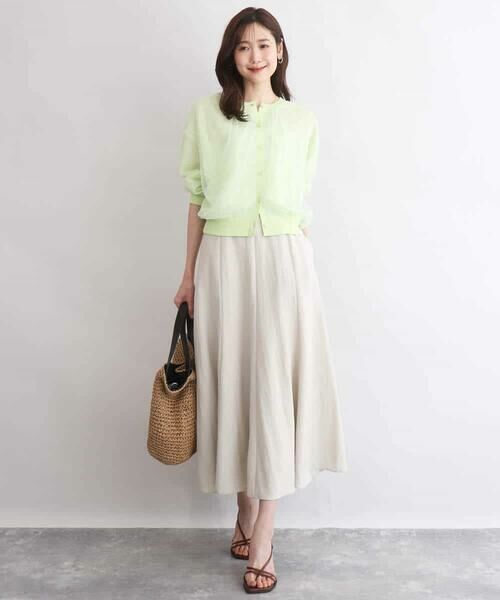 MK MICHEL KLEIN / エムケーミッシェルクラン カーディガン・ボレロ | [洗える]チュールシアーニットカーディガン | 詳細13