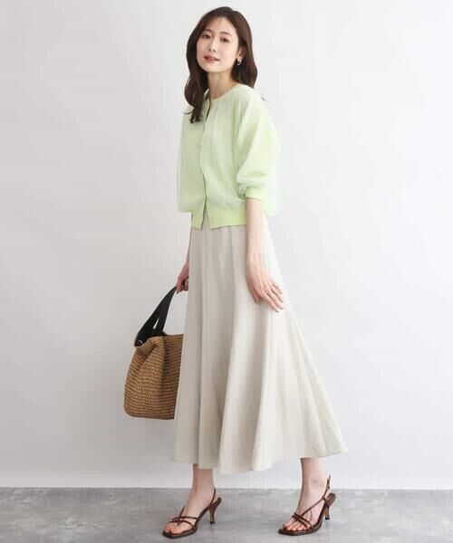 MK MICHEL KLEIN / エムケーミッシェルクラン カーディガン・ボレロ | [洗える]チュールシアーニットカーディガン | 詳細14