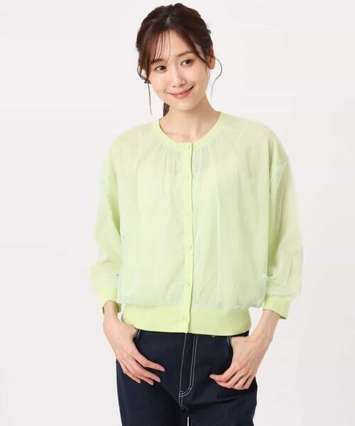 MK MICHEL KLEIN / エムケーミッシェルクラン カーディガン・ボレロ | [洗える]チュールシアーニットカーディガン | 詳細16