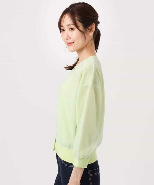 MK MICHEL KLEIN / エムケーミッシェルクラン カーディガン・ボレロ | [洗える]チュールシアーニットカーディガン | 詳細17