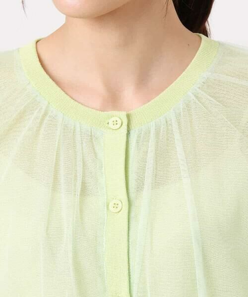 MK MICHEL KLEIN / エムケーミッシェルクラン カーディガン・ボレロ | [洗える]チュールシアーニットカーディガン | 詳細19