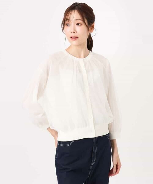 MK MICHEL KLEIN / エムケーミッシェルクラン カーディガン・ボレロ | [洗える]チュールシアーニットカーディガン | 詳細24