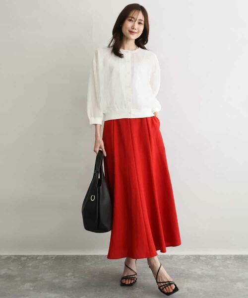 MK MICHEL KLEIN / エムケーミッシェルクラン カーディガン・ボレロ | [洗える]チュールシアーニットカーディガン | 詳細6