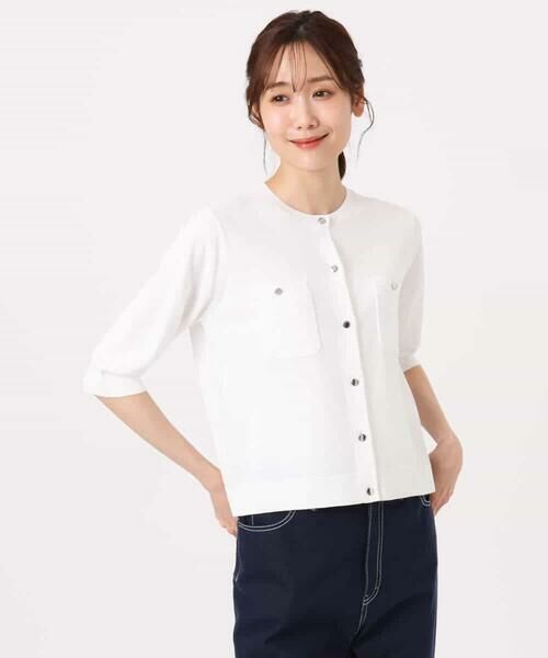 MK MICHEL KLEIN / エムケーミッシェルクラン カーディガン・ボレロ | [UVカット/接触冷感/洗える]コンパクトニットカーディガン | 詳細30