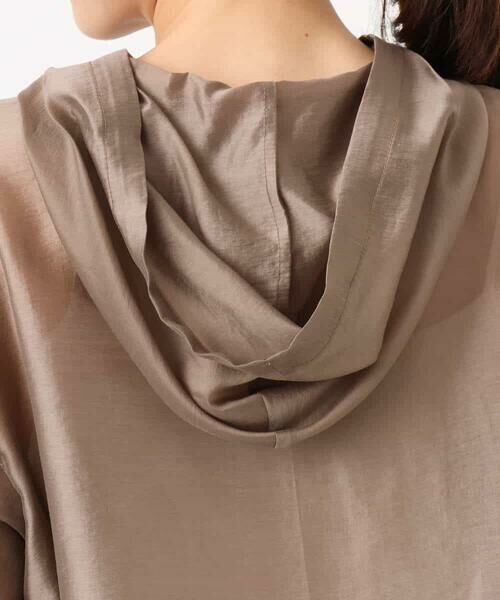 MK MICHEL KLEIN / エムケーミッシェルクラン シャツ・ブラウス | フーディーデザインシアーシャツブラウス/洗える | 詳細17