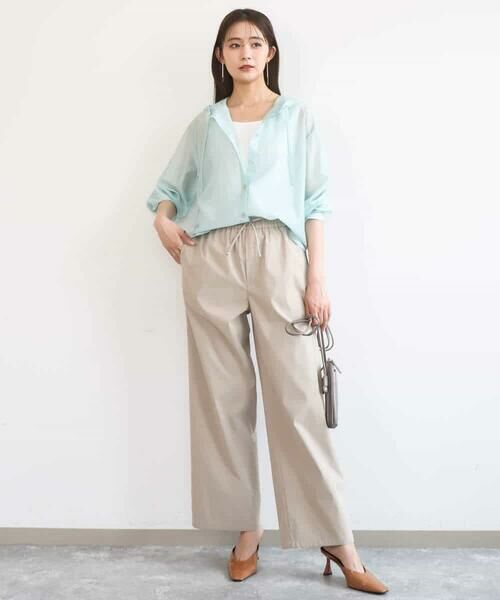 MK MICHEL KLEIN / エムケーミッシェルクラン シャツ・ブラウス | フーディーデザインシアーシャツブラウス/洗える | 詳細6