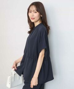 MK MICHEL KLEIN / エムケーミッシェルクラン シャツ・ブラウス | バンドカラーブラウス/接触冷感/UVカット/防シワ/通気性/洗える