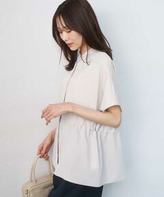 MK MICHEL KLEIN / エムケーミッシェルクラン シャツ・ブラウス | バンドカラーブラウス/接触冷感/UVカット/防シワ/通気性/洗える