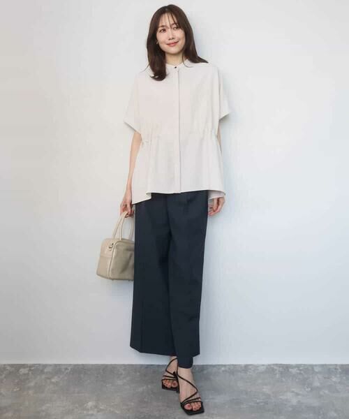 MK MICHEL KLEIN / エムケーミッシェルクラン シャツ・ブラウス | バンドカラーブラウス/接触冷感/UVカット/防シワ/通気性/洗える | 詳細6