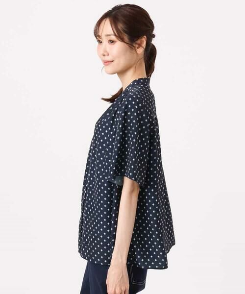 MK MICHEL KLEIN / エムケーミッシェルクラン シャツ・ブラウス | [UVカット/接触冷感/洗える]フレアスリーブ幾何柄ブラウス | 詳細10