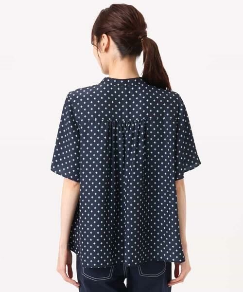 MK MICHEL KLEIN / エムケーミッシェルクラン シャツ・ブラウス | [UVカット/接触冷感/洗える]フレアスリーブ幾何柄ブラウス | 詳細11