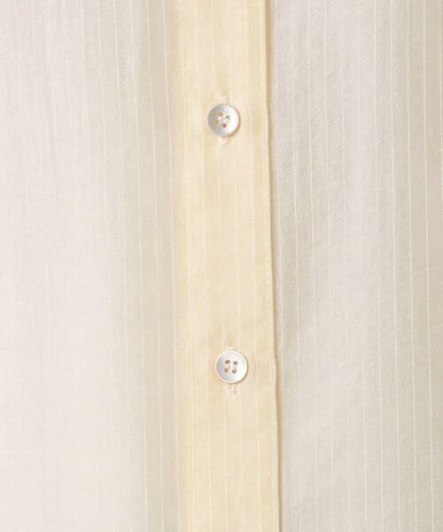 MK MICHEL KLEIN / エムケーミッシェルクラン シャツ・ブラウス | [接触冷感/洗える]ドビーストライプ柄シアーシャツブラウス | 詳細23