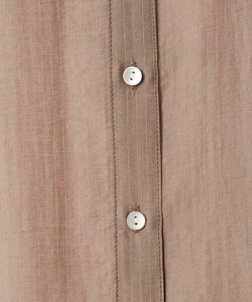MK MICHEL KLEIN / エムケーミッシェルクラン シャツ・ブラウス | [接触冷感/洗える]ドビーストライプ柄シアーシャツブラウス | 詳細30