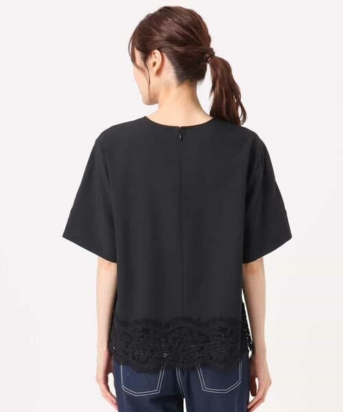 MK MICHEL KLEIN / エムケーミッシェルクラン シャツ・ブラウス | [UVカット/接触冷感/洗える]ストレッチ 裾レース半袖ブラウス | 詳細11