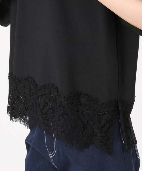 MK MICHEL KLEIN / エムケーミッシェルクラン シャツ・ブラウス | [UVカット/接触冷感/洗える]ストレッチ 裾レース半袖ブラウス | 詳細15