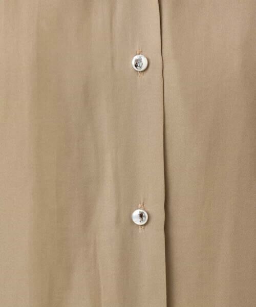MK MICHEL KLEIN / エムケーミッシェルクラン シャツ・ブラウス | メタル釦デザイン サテン地ブラウス/接触冷感/UVカット/洗える | 詳細28