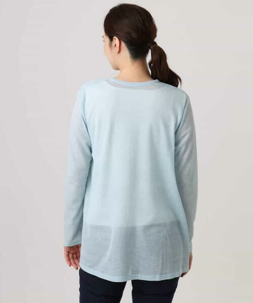 MK MICHEL KLEIN / エムケーミッシェルクラン カーディガン・ボレロ | コットン混シアーラメカーディガン/洗える | 詳細15