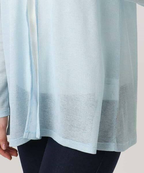 MK MICHEL KLEIN / エムケーミッシェルクラン カーディガン・ボレロ | コットン混シアーラメカーディガン/洗える | 詳細18