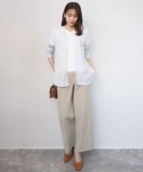 MK MICHEL KLEIN / エムケーミッシェルクラン カーディガン・ボレロ | コットン混シアーラメカーディガン/洗える | 詳細2