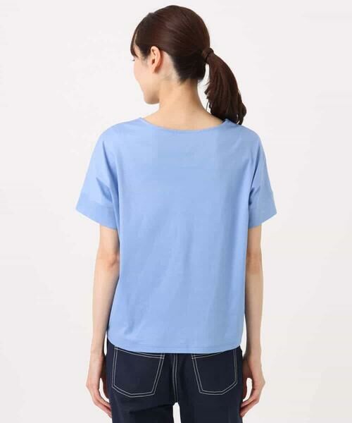 MK MICHEL KLEIN / エムケーミッシェルクラン カットソー | ストライプチュールカットソー/接触冷感/洗える | 詳細22