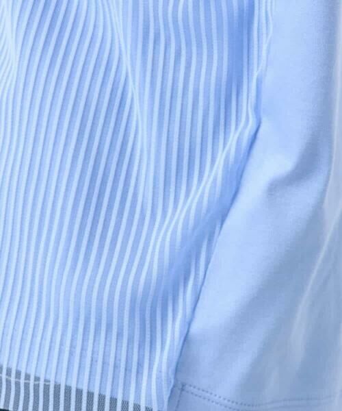 MK MICHEL KLEIN / エムケーミッシェルクラン カットソー | ストライプチュールカットソー/接触冷感/洗える | 詳細26