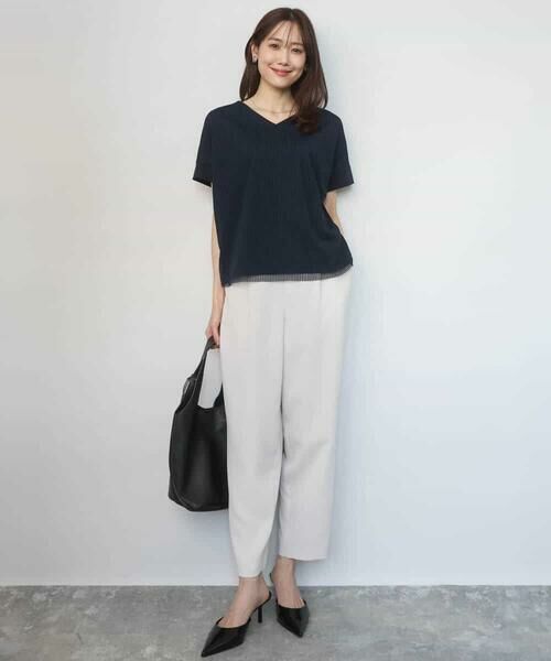 MK MICHEL KLEIN / エムケーミッシェルクラン チノ・ワークパンツ | テーパードパンツ/接触冷感/UVカット/防シワ/通気性/洗える | 詳細15