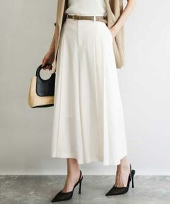 MK MICHEL KLEIN / エムケーミッシェルクラン その他パンツ | [UVカット/洗える]ストレッチ タックガウチョパンツ